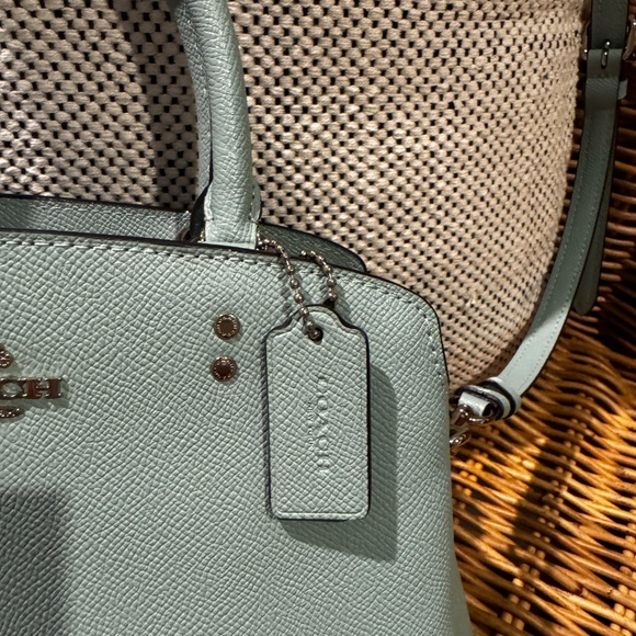 NWOT COACH Mini Lillie Carryall Powder Blue - Picture 7 of 15